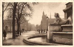 Paris CPA La place du Chatelet 