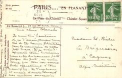 Paris CPA La place du Chatelet 