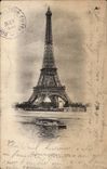 Paris CPA Eiffel Tower