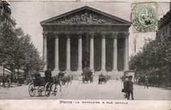 Paris CPA La Madeleine et Rue Royale