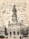 Paris CPA L'eglise de la Trinite