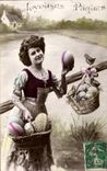 CPA Fantasy Merry Woman Easter