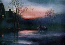 CPA Fantasy Landscape Entrance of village