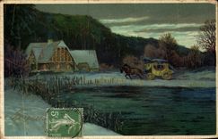 CPA Fantasy Landscape Barouche