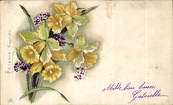 CPA Phantasie bluht Petunie-Leichtigkeit