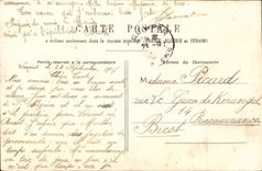 CPA Phantasie-Kind-Frauen-Andenken-liebevolles Hufeisen