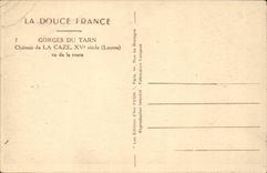 Falls of the Tarn CPa Castle of Caze seen of the road