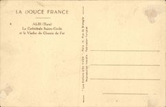 Albi CPA die Kathedrale Sainte Cecile und der Viaduct der Eisenbahn