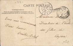 Versailles CPA Reduction of Statue of Louis XIV by Crozatier