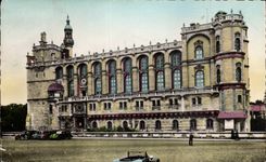 Saint Germain Bush-Hammer CPA Schloss-im westlichen Front-Eingang des Museums