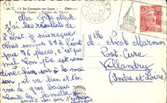 Saint Germain Bush-Hammer CPA Schloss-im westlichen Front-Eingang des Museums