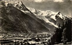 Chamonix CPA Le Mont Blanc et aiguille du Midi