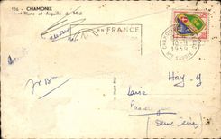 Chamonix CPA Le Mont Blanc et aiguille du Midi