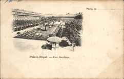 Paris CPA Palais Royal Les jardins