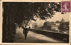 Paris CPA Le quai des Tuileries