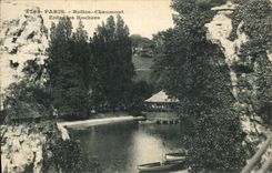 Paris CPA Buttes Chaumont Enters the rocks