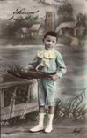 CPA Fantasy Child Boy Child Poisson