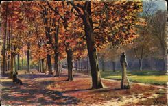 CPA Splendors and charms of Versailles Allee of Bacchus