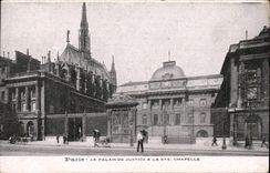 Paris CPA Palais de justice et la Sainte Chapelle