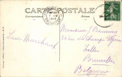 Paris CPA View of Trocadero and the park taken under the Eiffel Tower