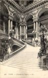 Paris CPA the staircase of the opera