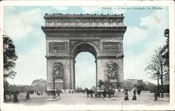 Paris CPA Arc de Triomphe of star