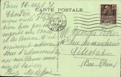 Paris CPA L'opera la place et station du metropolitain