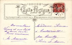 CPA Fantaisie Fer a cheval Bonne annee