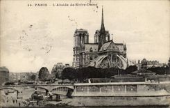 CPA Paris Abside de Notre Dame