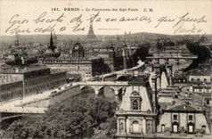 Paris CPA Panorama des sept ponts