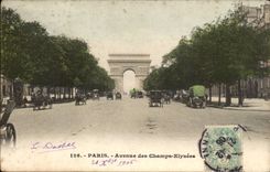 Paris CPA Which occurred of the Champs Elysees