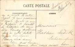 Paris CPA the avenue of the Champs Elysees and horses of Marly