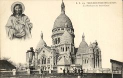 Paris CPA Montmartre La basilique du SAcre Coeur