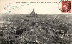Paris CPA Quartier de l'opera et Saint Augustin