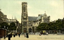 Paris CPA L'eglise de St Germain l'auxerrois