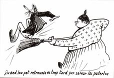 CPM Humour Dessin de Charles Mouly Quand le coup retentit il est trop tard pour serrer les fesses