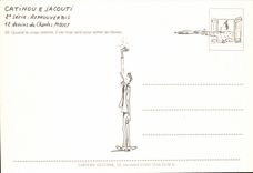 CPM Humour Dessin de Charles Mouly Quand le coup retentit il est trop tard pour serrer les fesses