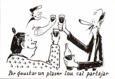 CPM Humour Dessin de Charles Mouly Pour apprecier un plaisir il faut le partager