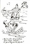 CPM Humour Dessin de Charles Mouly A la mer 