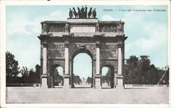 Paris CPA L'arc de triomphe des Tuileries