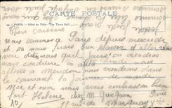 Paris CPA Hotel de ville