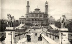 Paris CPA the bridge of Iena and Trocadero