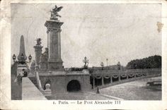 Paris CPA the bridge Alexandre III