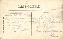 Paris CPA the Chaumont Hillocks the suspended bridge