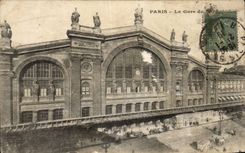 Paris CPA Train station of North
