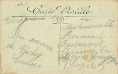 Vichy CPA Les galeries couvertes et la rue Cunin Gridaine