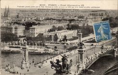 Paris CPA the bridge Alexandre III