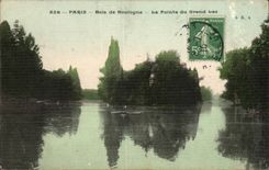 Paris CPA Bois de Boulogne La pointe du grand lac