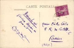 Uzerche CPA View taken of the road of Eyburie