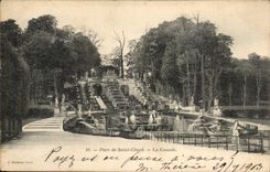 Park of Saint Cloud CPA the cascade